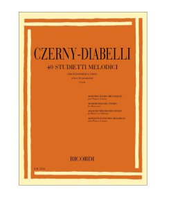 LIBRO 40 Studietti Melodici  Di Carl Czerny-Diabelli