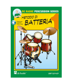 LIBRO Metodo di batteria Vol. 1   Di  Gert Bomhof DE HASKE PERCUSSION SERIES