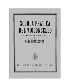 LIBRO Scuola Pratica Del Violoncello Antologia Didattica Vol II Di G. Francesconi