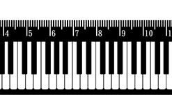 Righello nero da 15 cm