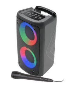 DIFFUSORE AMPLIFICATO PORTATILE KARMA  DOUBLE GO CON MICROFONO