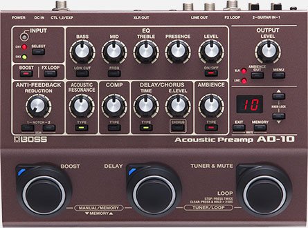 PEDALE BOSS AD-10 Acoustic Preamp