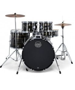 BATTERIA ACUSTICA MAPEX  Comet Junior 5 Pezzi  Ebony Yellow Grain  Con Hardware e Piatti  (Cm5844FTCFJ)