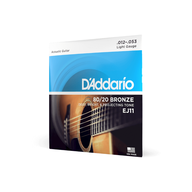 CORDIERA PER CHITARRA ACUSTICA D'ADDARIO EJ11 BRONZE (12-53 )