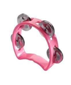 MINI TAMBURELLO CEMBALO MEZZALUNA STAGG 4 SONAGLI FUCSIA