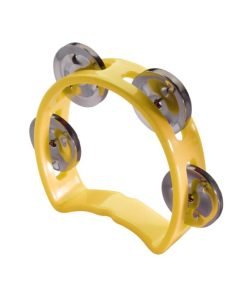 MINI TAMBURELLO CEMBALO MEZZALUNA STAGG 4 SONAGLI GIALLO