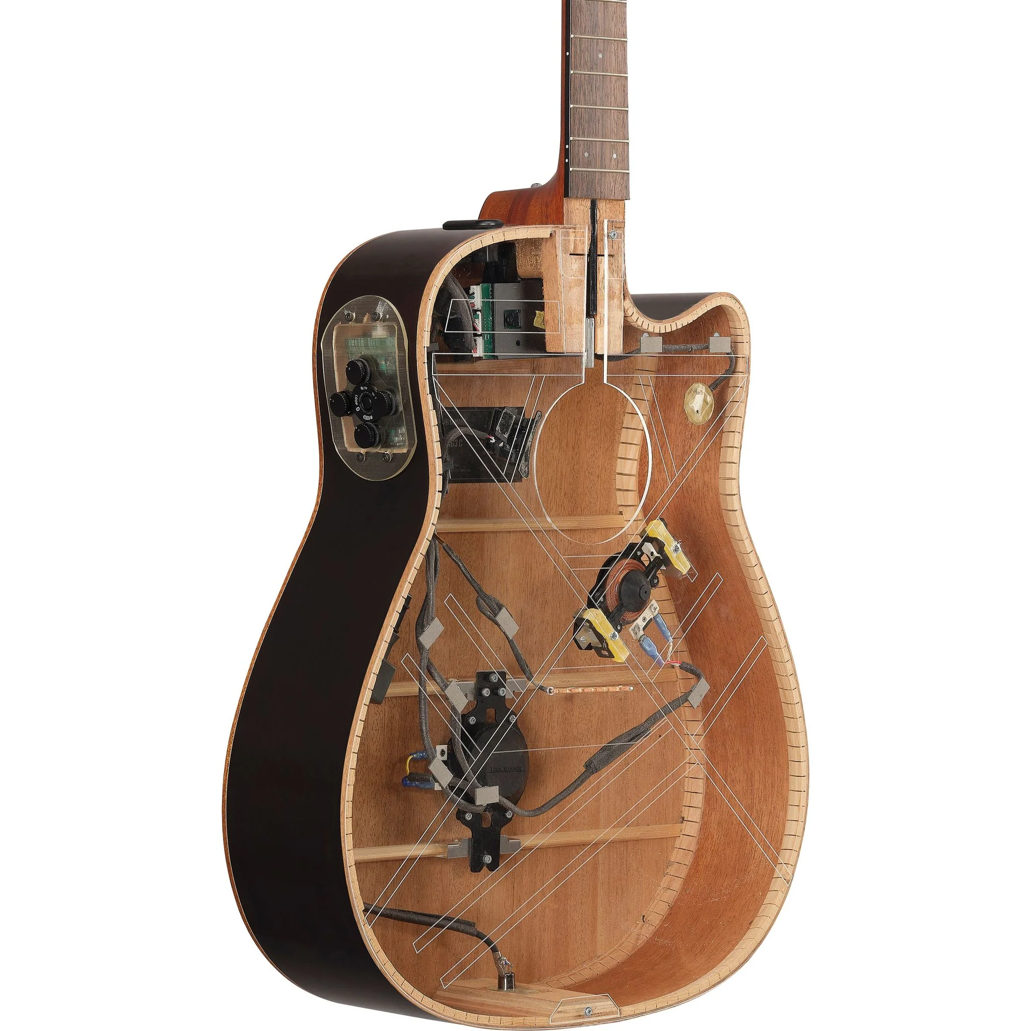 CHITARRA ACUSTICA YAMAHA Transacoustic TAS3 C Sand Burst - immagine 2