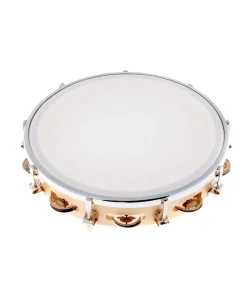 TAMBURELLO CON PELLE IN PLASTICA ACCORDABILE  8 PAIA PIATTELLI  P 108 25 cm