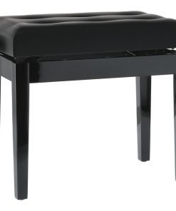 PANCA PER PIANOFORTE GEWA DELUXE PELLE PUNZONATA Nero lucido