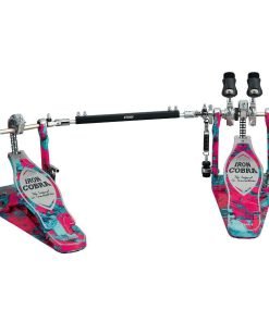 DOPPIO PEDALE BATTERIA TAMA IRON COBRA HP900PWMCS 50th Limited Iron Cobra Marble Coral Swirl Power Glide