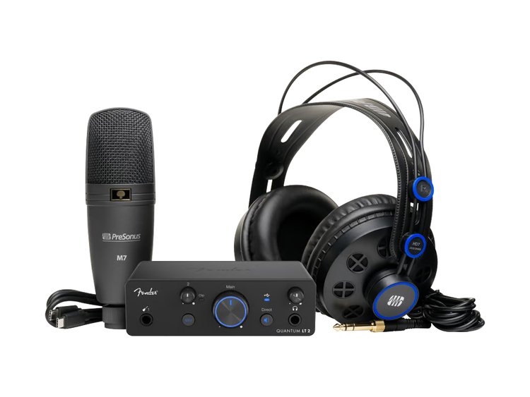 BUNDLE COMPLETO SCHEDA AUDIO FENDER Quantum LT Creator Bundle